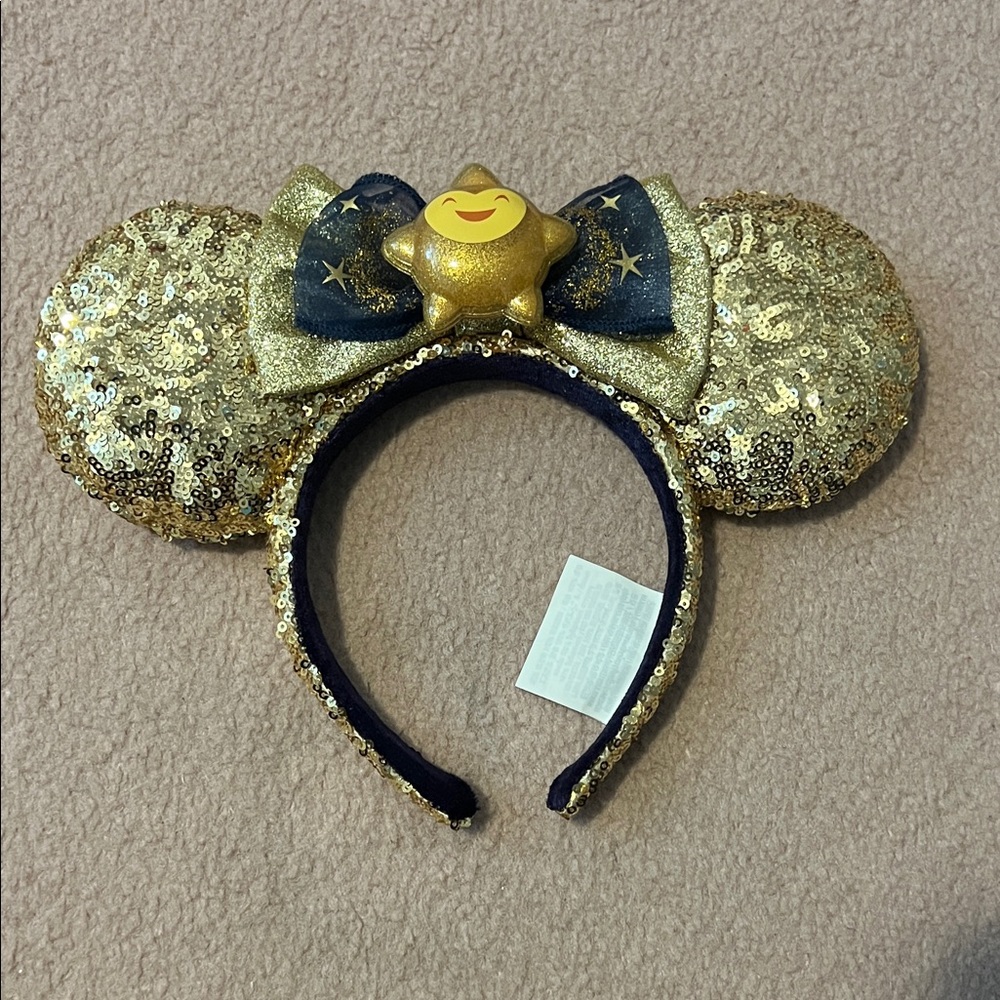 Gold Star Sequin Minnie Ears Headband
